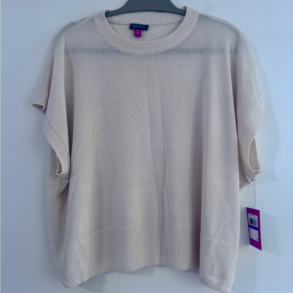 Vince Camuto Creamy Knit Top in Birch Color
